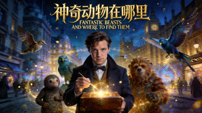 欧美电影《神奇动物在哪里》奇幻魔法世界高清海报